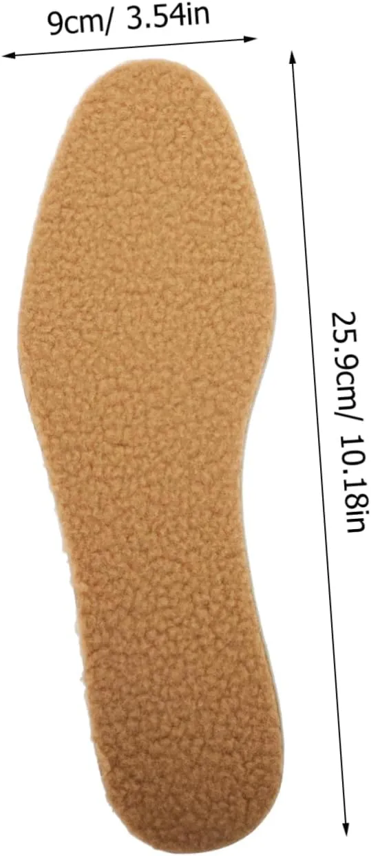 1 Pair Comfortable Warm Insoles for Casual Shoes and Boots Breathable Thermal Insulation Foot Sole Inserts Unisex Design for Winter Use Durable and Supportive
