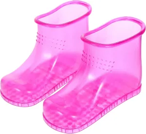 1 Pair Portable Foot Massage Shoes for Non Slip Foot Bath Bucket Boots Comfortable and Durable Design for Relaxation