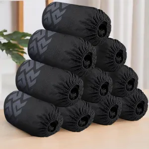 100 Pack Shoe Covers Disposable Shoe Booties With High Quality,Thick, Durable, Breathable, Non-Slip, Recyclable Non Woven Stretchable Boot Covers,Shoe and floor Protector,Fits Virtually Most Shoes