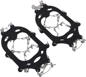 19 Steel Teeth Ice Gripper Traction Cleats Crampons Non Slip Snow Spike Shoes Cover for Winter Outdoor Activities