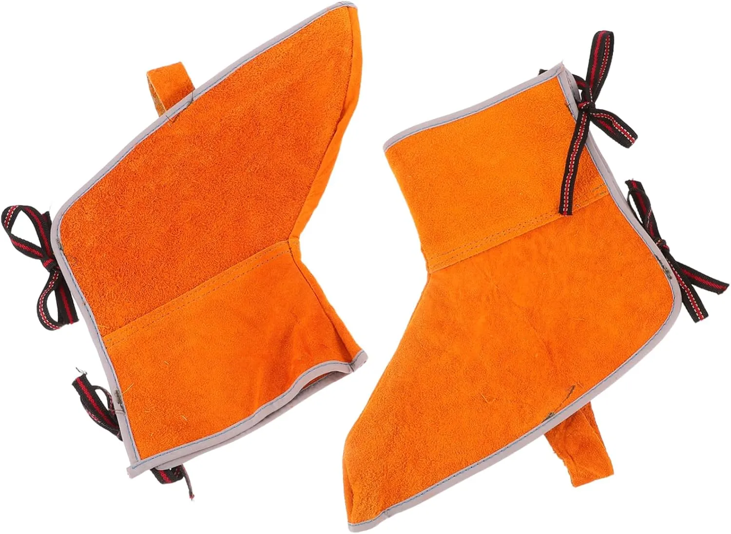 1Pair Welding Foot Protection Covers Heat Resistant Leather Leg Guards Fire Resistant Shoe Protectors for Welders Durable Comfortable Fit for Welding Cutting Soldering