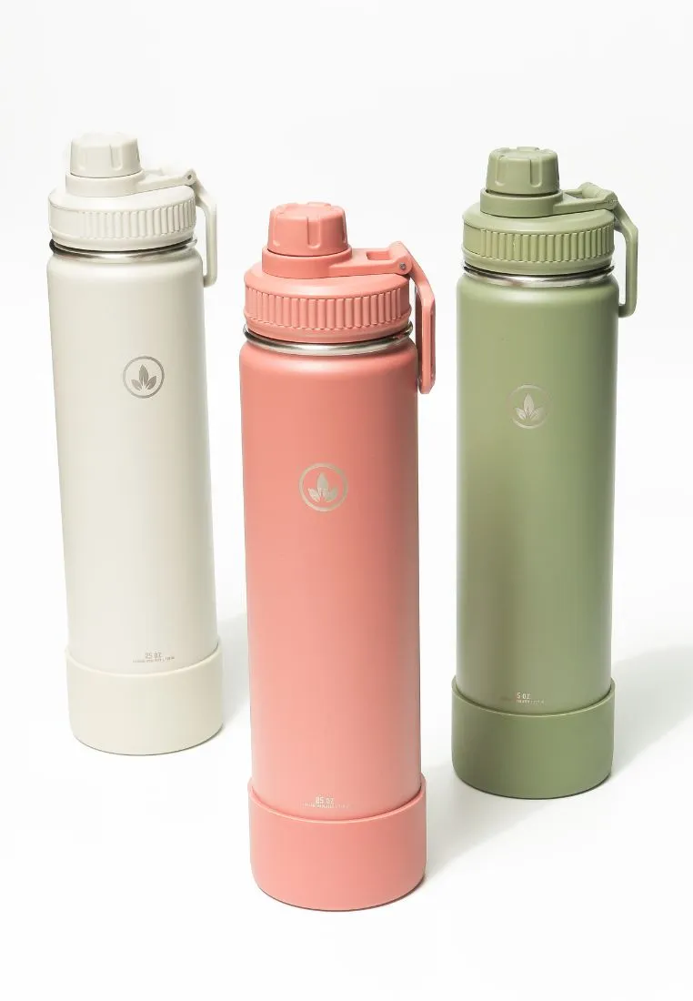 25 oz Aquathermos with Silicone Boot - Insulated Stainless Steel
