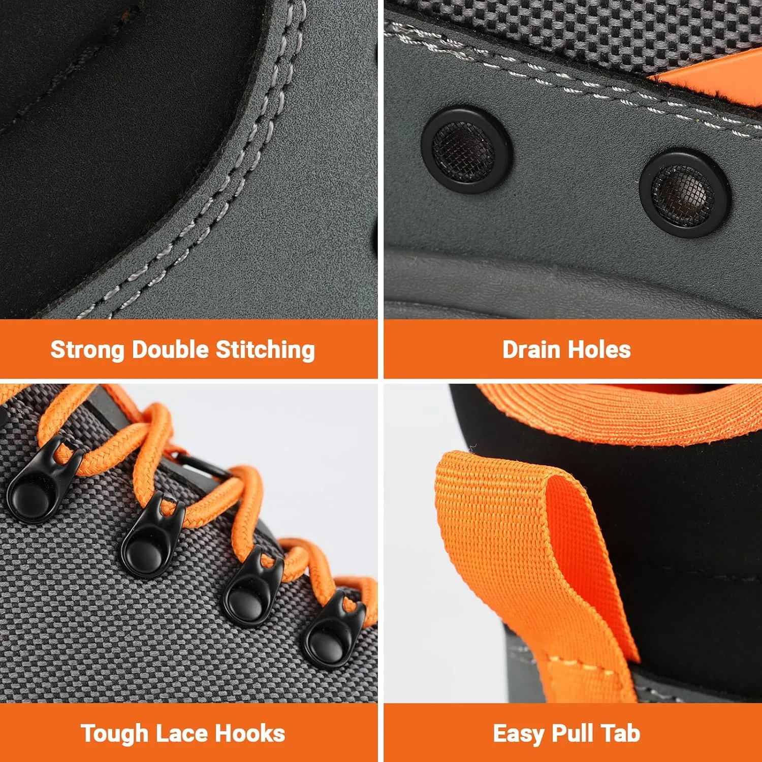 8 Fans Wading Boots with Terrain Grip Outsole, Lightweight Wading Shoes,Fishing Boot