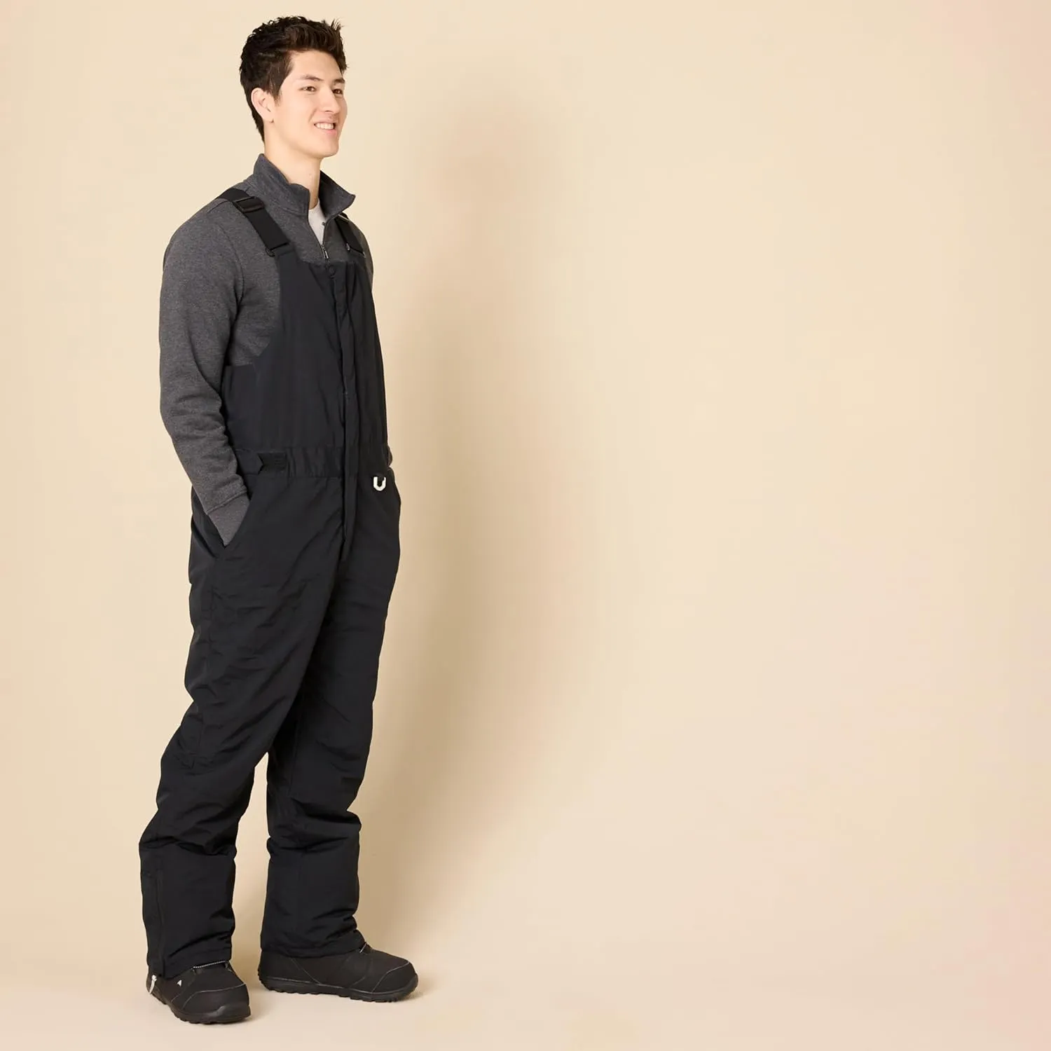 Amazon Essentials Men's Water-Resistant Insulated Snow Bib Overall