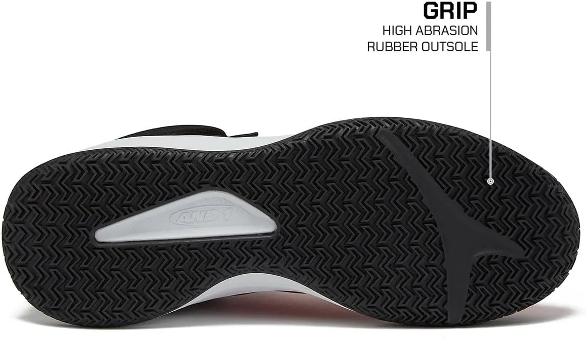 AND1 Prospect Athletic Shoes for Men, Basketball Shoes or Mens Running Sneakers, Red, Black or White Sizes 7 to 16