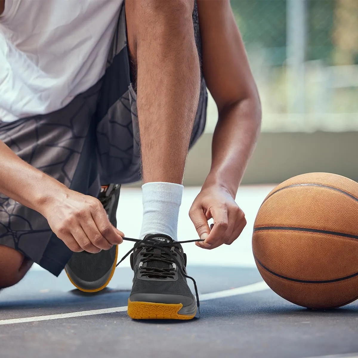 AND1 Prospect Athletic Shoes for Men, Basketball Shoes or Mens Running Sneakers, Red, Black or White Sizes 7 to 16