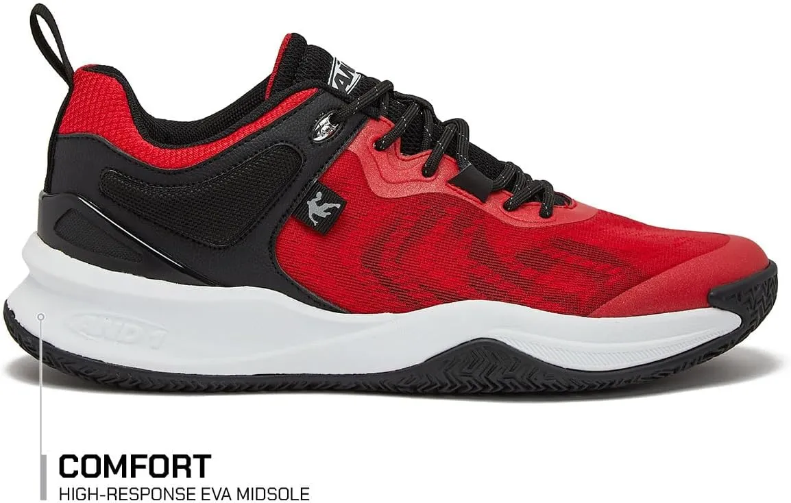 AND1 Prospect Athletic Shoes for Men, Basketball Shoes or Mens Running Sneakers, Red, Black or White Sizes 7 to 16