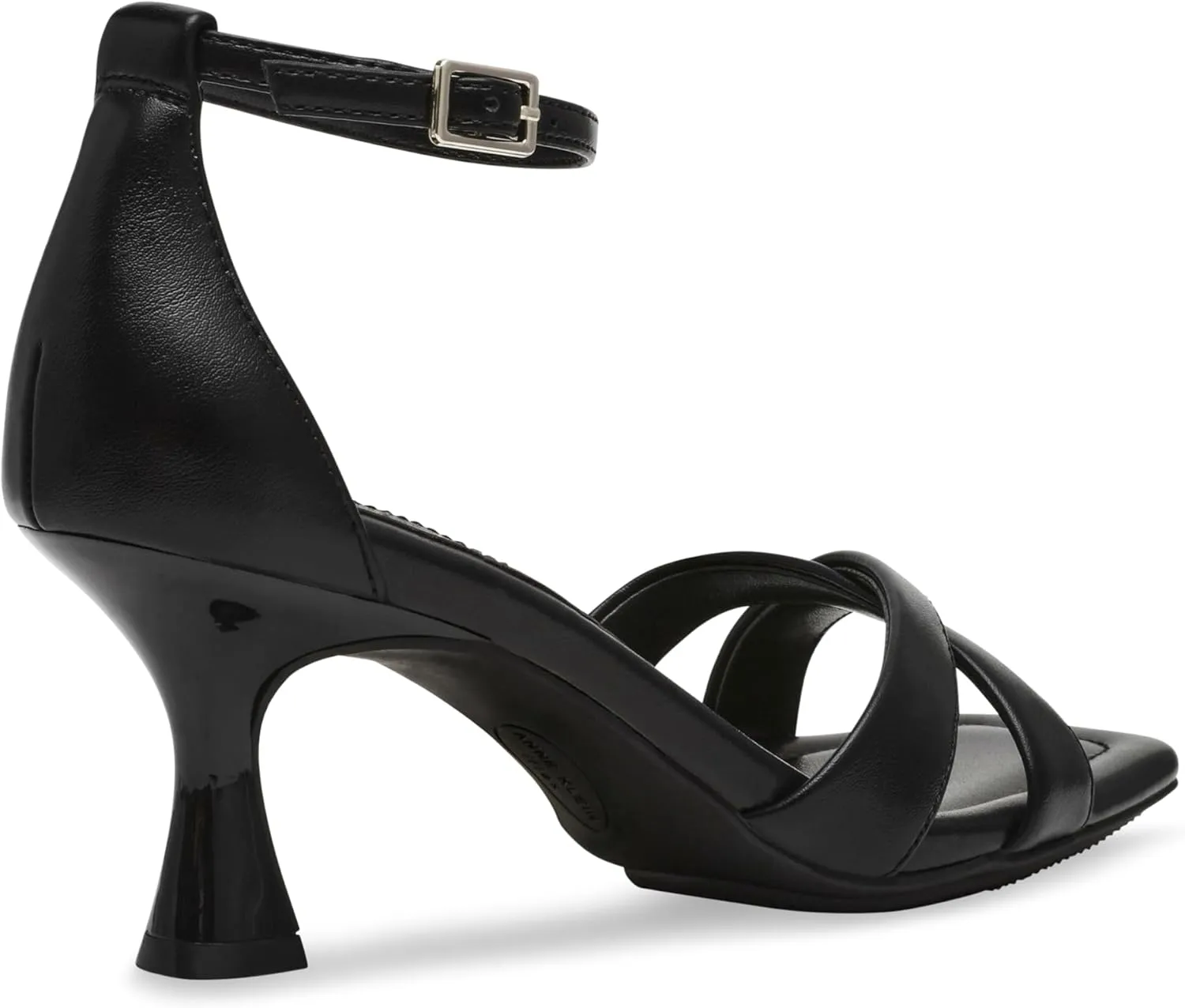 Anne Klein Womens JOSS Criss-Cross Faux Leather Ankle Strap