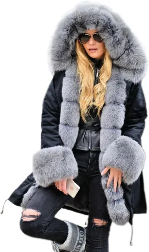 Aoxwomens Winter Coats for Women Puffer Jacket Lady Warm Thicken Long Parka Fall Spring Overcoat