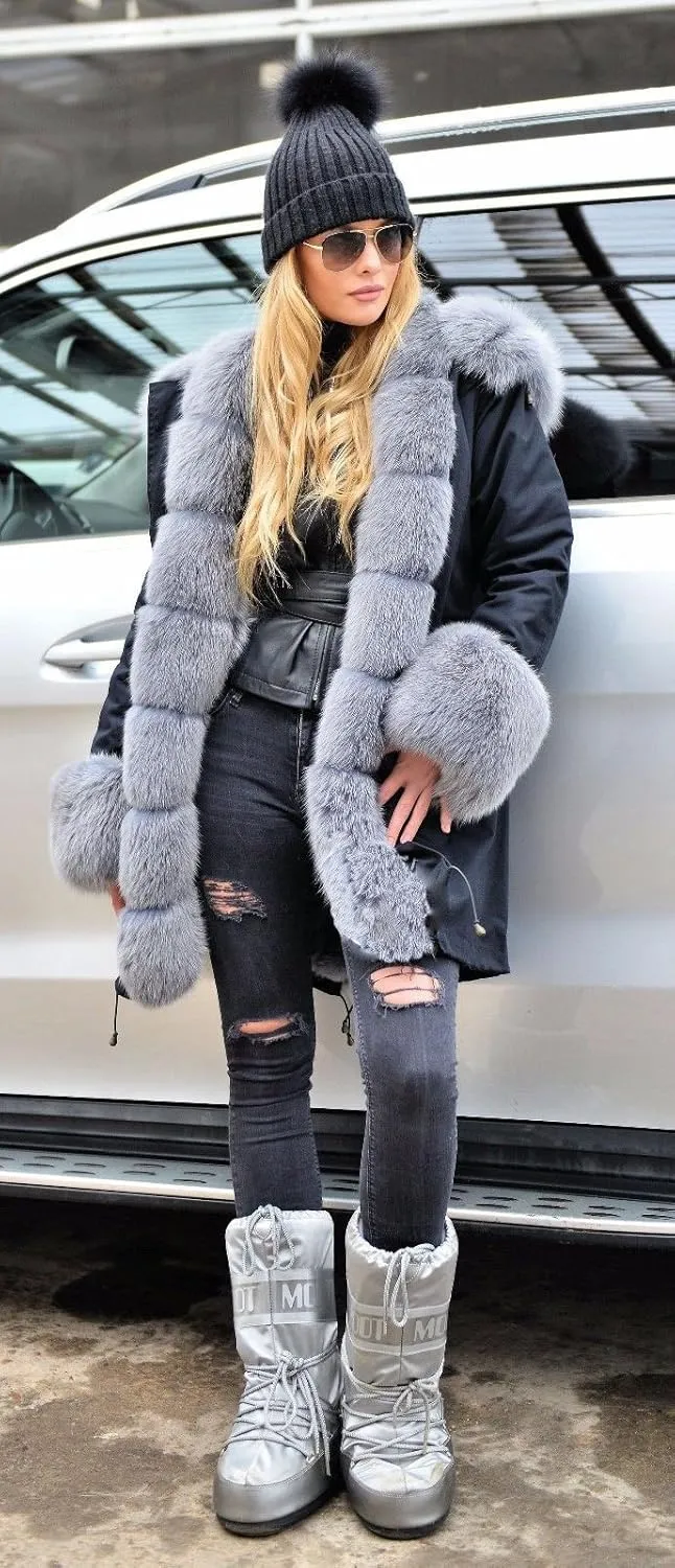 Aoxwomens Winter Coats for Women Puffer Jacket Lady Warm Thicken Long Parka Fall Spring Overcoat