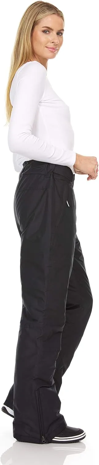 Arctic Quest Women's Snow Ski Pants Water Resistant Softshell Insulated Flare for Snowboarding Hiking Winter Outdoor Pants
