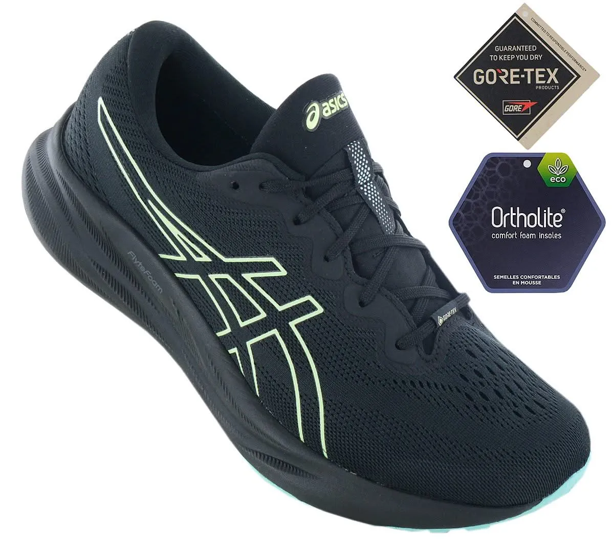 ASICS GEL-PULSE 15 GTX - GORE-TEX - Herren Laufschuhe Running Schuhe Schwarz 1011B781-001