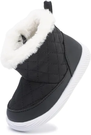 Baby Snow Boots Winter Warm Booties Infant Boys Girls Outdoor Shoes for Cold Weather 6 9 12 15 18 24 Months