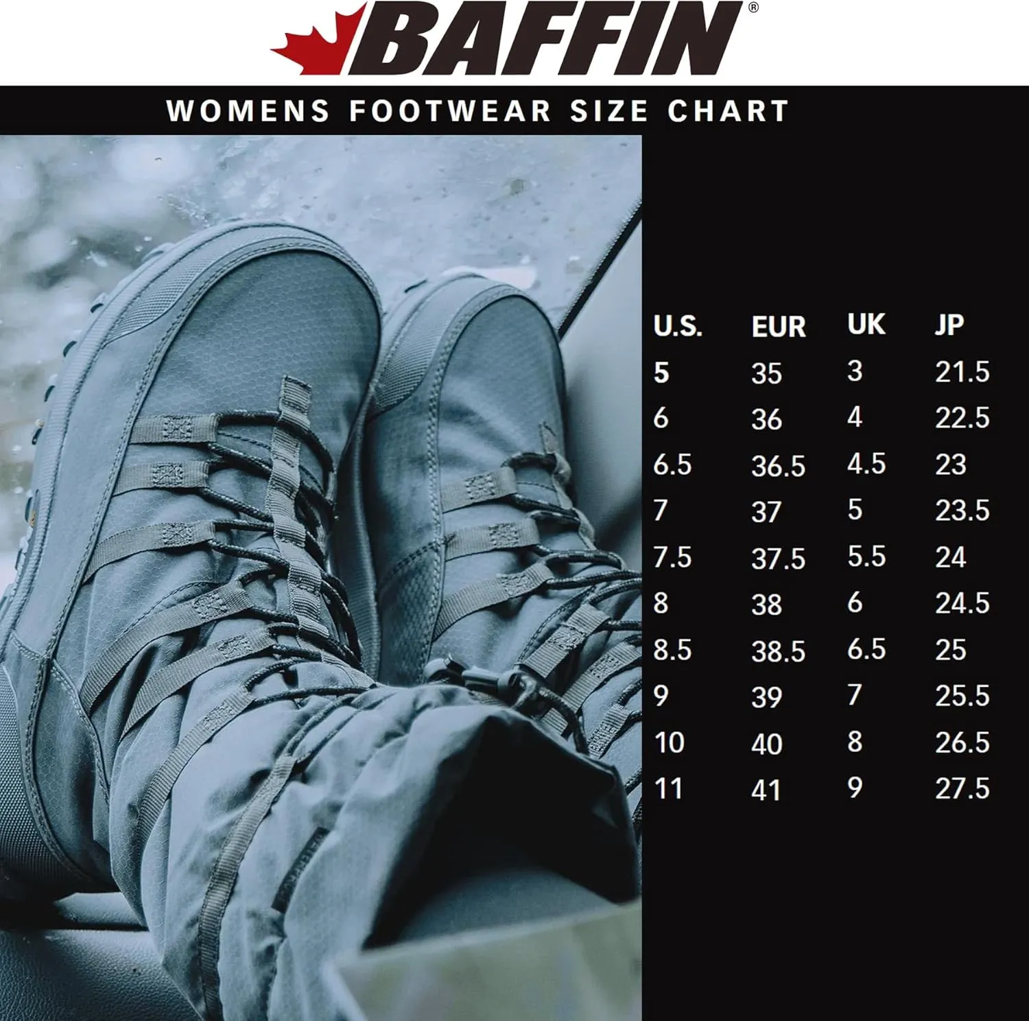 Baffin Women's ESCALATE X Mid Height Insulated Lightweight Tundra-Rated Slip-Resistant Cold Weather Winter Snow Boots