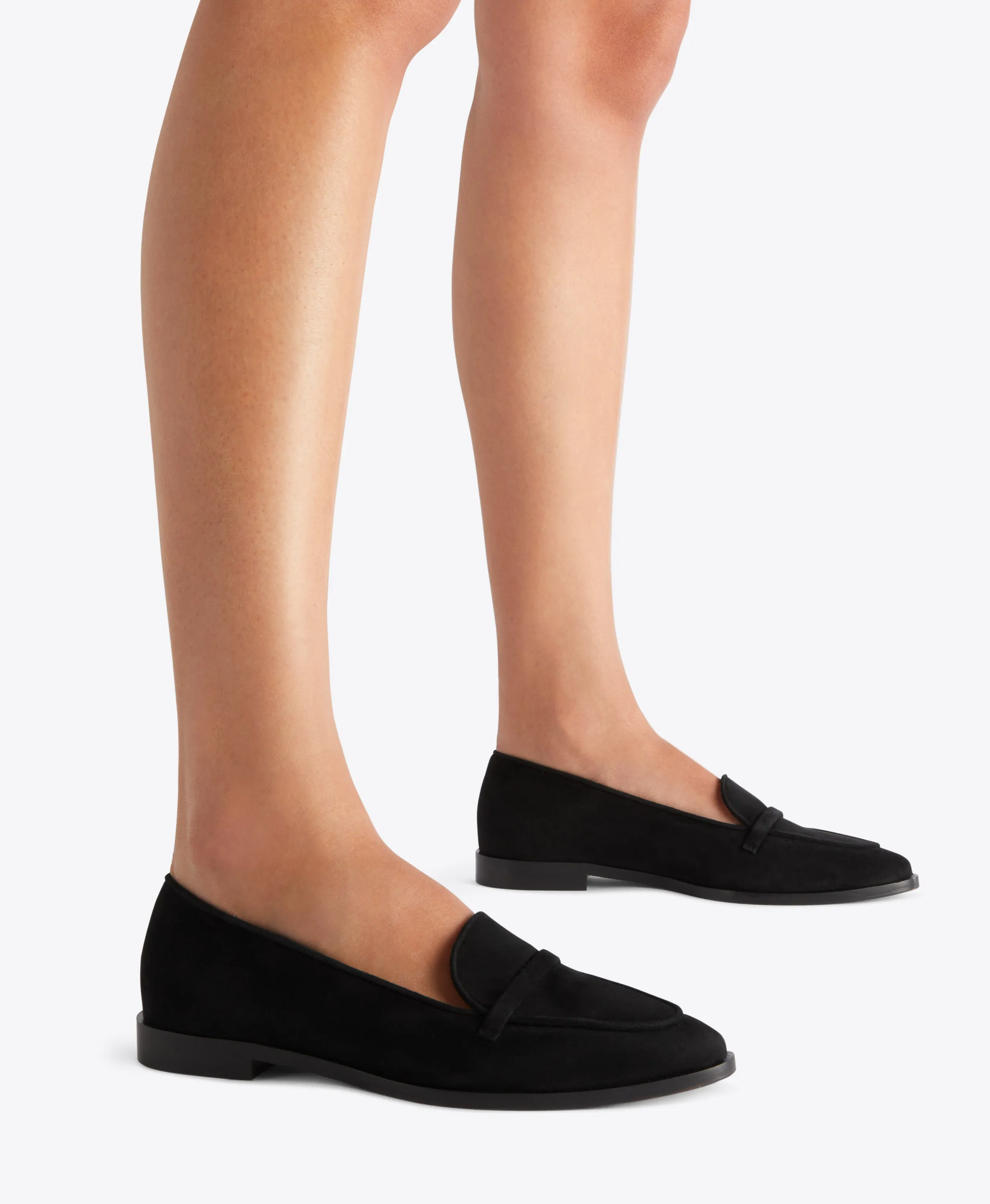 Barry Black Suede Loafers