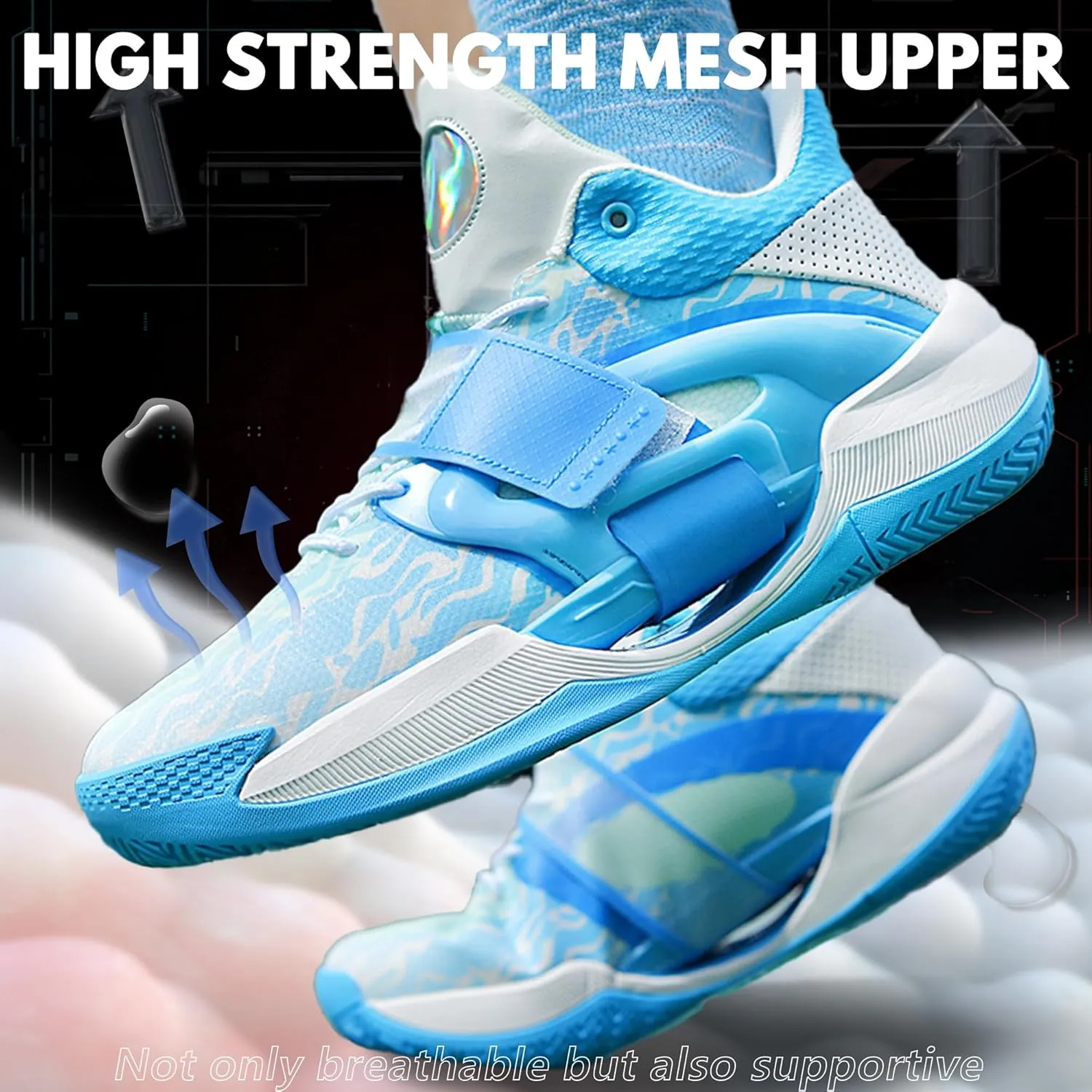 Basketball Shoes for Men Lightweight Durable for Outdoor Sports Training Matches