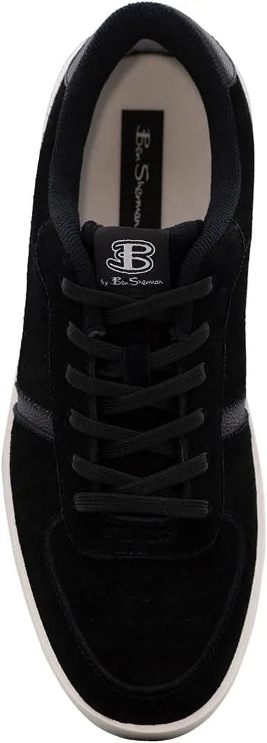 Ben Sherman Mens Richmond Lace Up Sneakers Shoes Casual - Black