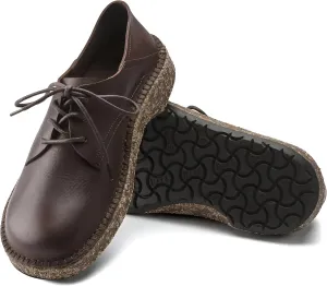 Birkenstock Gary Leather Lace-Up Shoes with Anatomically Shaped Footbed and Durable Thermo Rubber Sole - Multiple Colors & Sizes