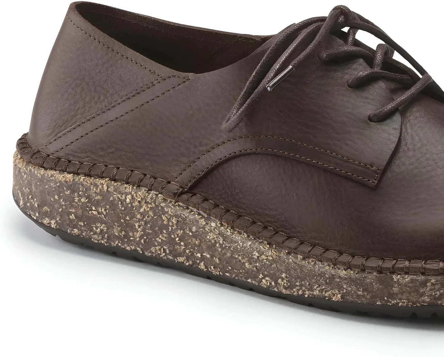 Birkenstock Gary Leather Lace-Up Shoes with Anatomically Shaped Footbed and Durable Thermo Rubber Sole - Multiple Colors & Sizes