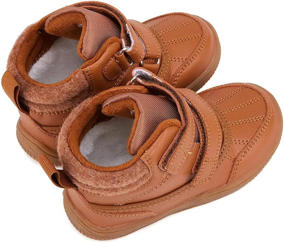 BMCiTYBM Toddler Snow Boots Boys Girls Winter Waterproof Shoes Cold Weather Outdoor