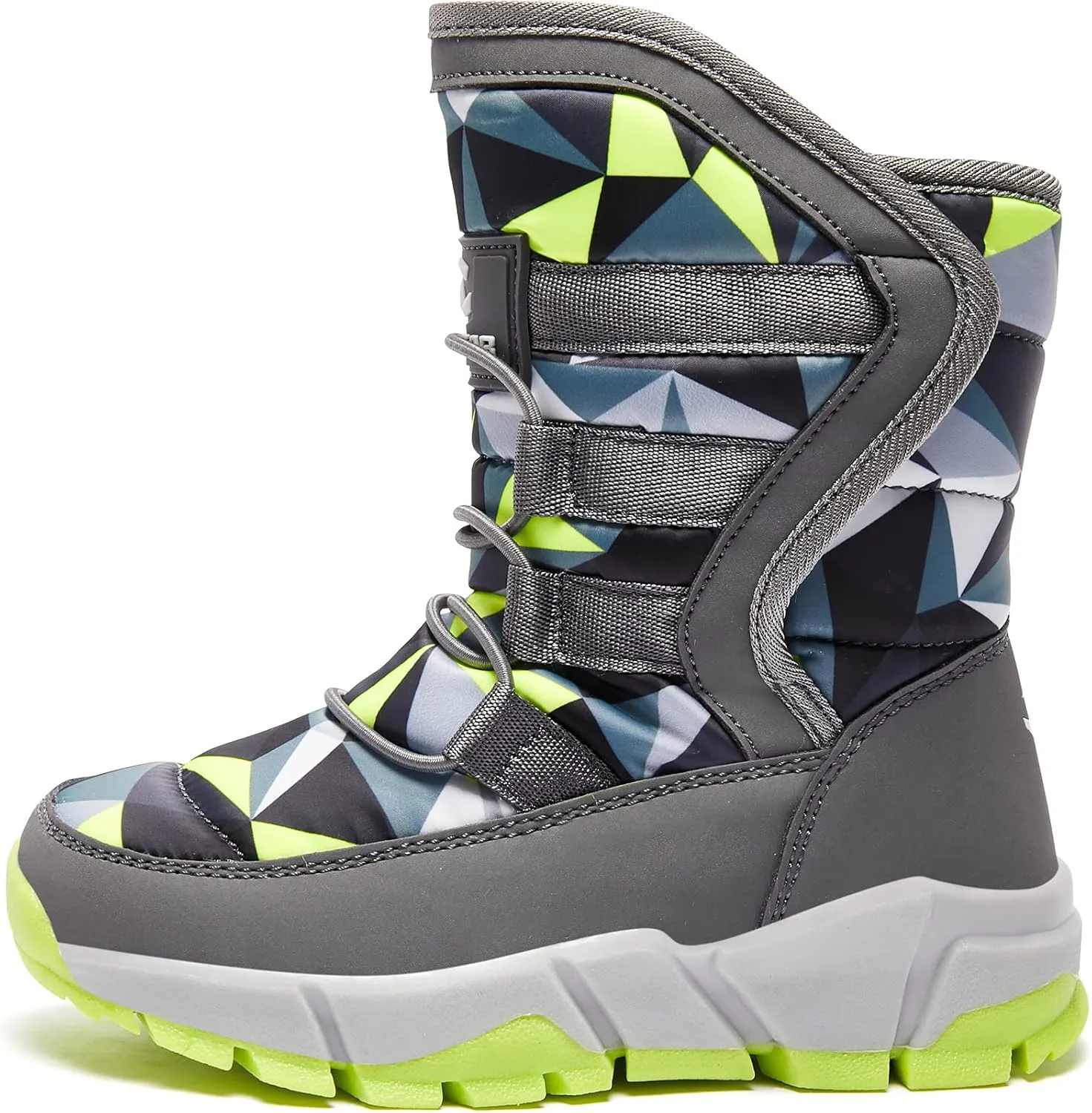 BODATU Boys Snow Boots Outdoor Waterproof Winter Kids Shoes