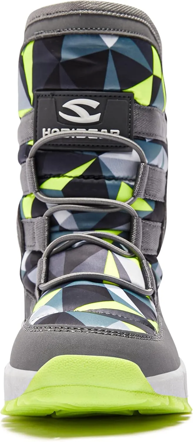 BODATU Boys Snow Boots Outdoor Waterproof Winter Kids Shoes
