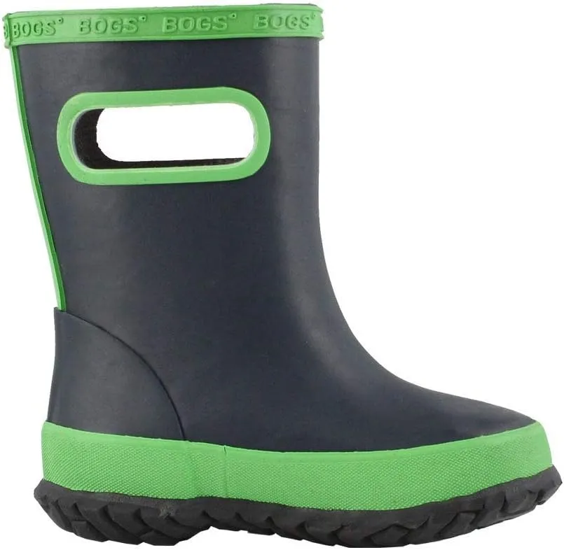 BOGS Unisex-Child Skipper Rubber Waterproof Boys and Girls Rain Boot
