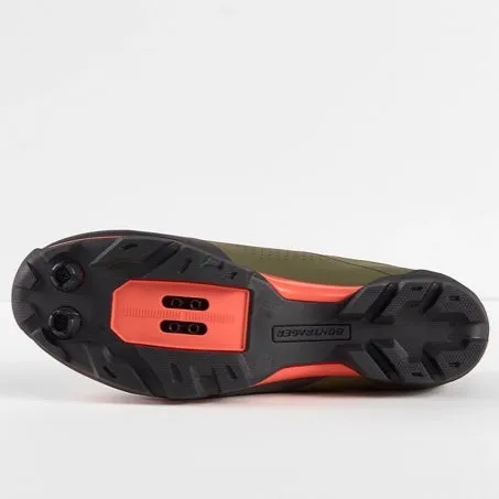 Bontrager Foray Mountain Bike Shoe Olive Grey/Radioactive Orange