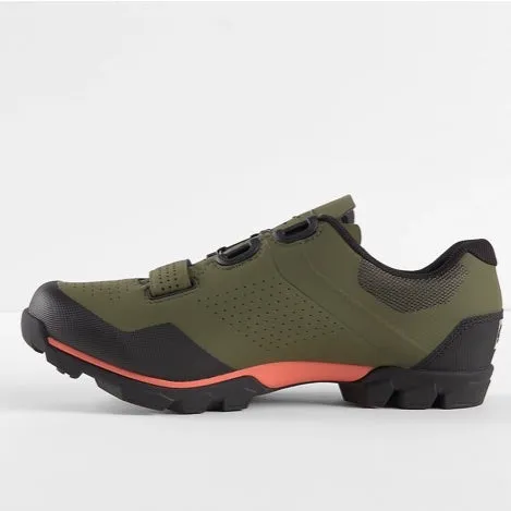 Bontrager Foray Mountain Bike Shoe Olive Grey/Radioactive Orange