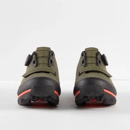 Bontrager Foray Mountain Bike Shoe Olive Grey/Radioactive Orange
