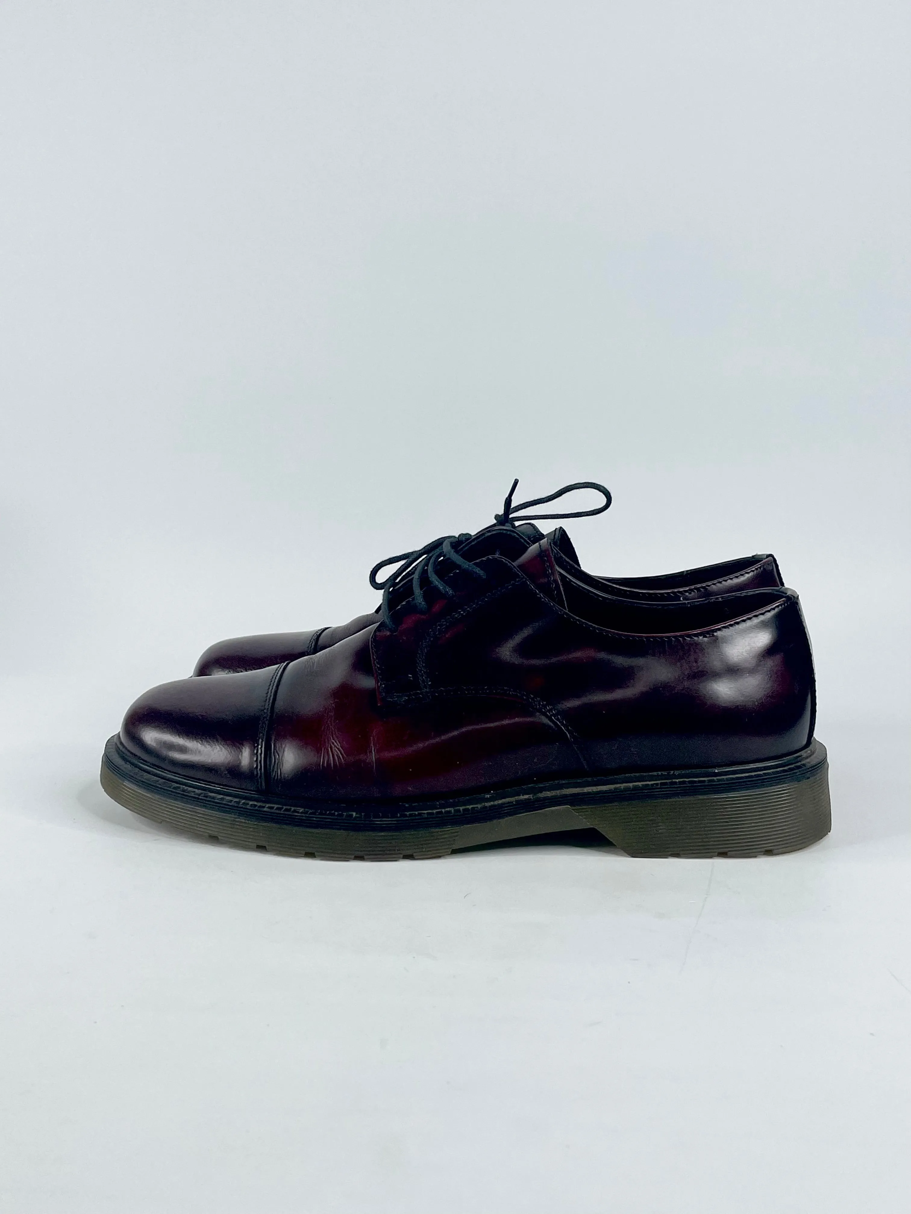 Bottega Marchigiana Bordeaux Leather Lace Ups - EU42