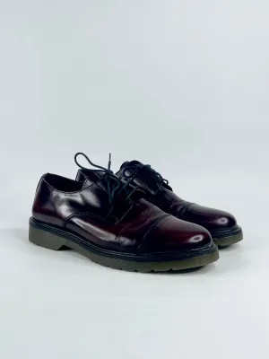 Bottega Marchigiana Bordeaux Leather Lace Ups - EU42