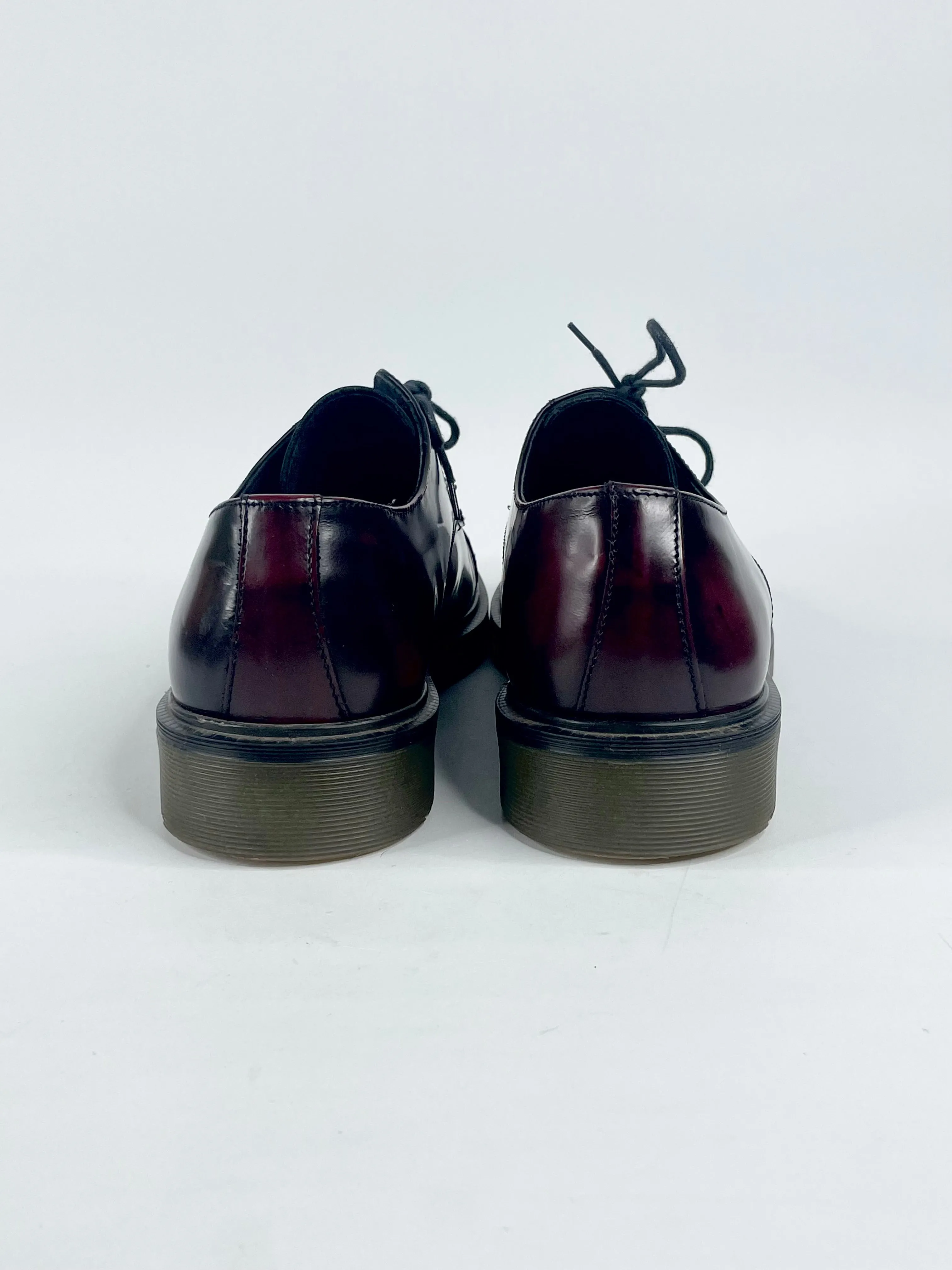 Bottega Marchigiana Bordeaux Leather Lace Ups - EU42