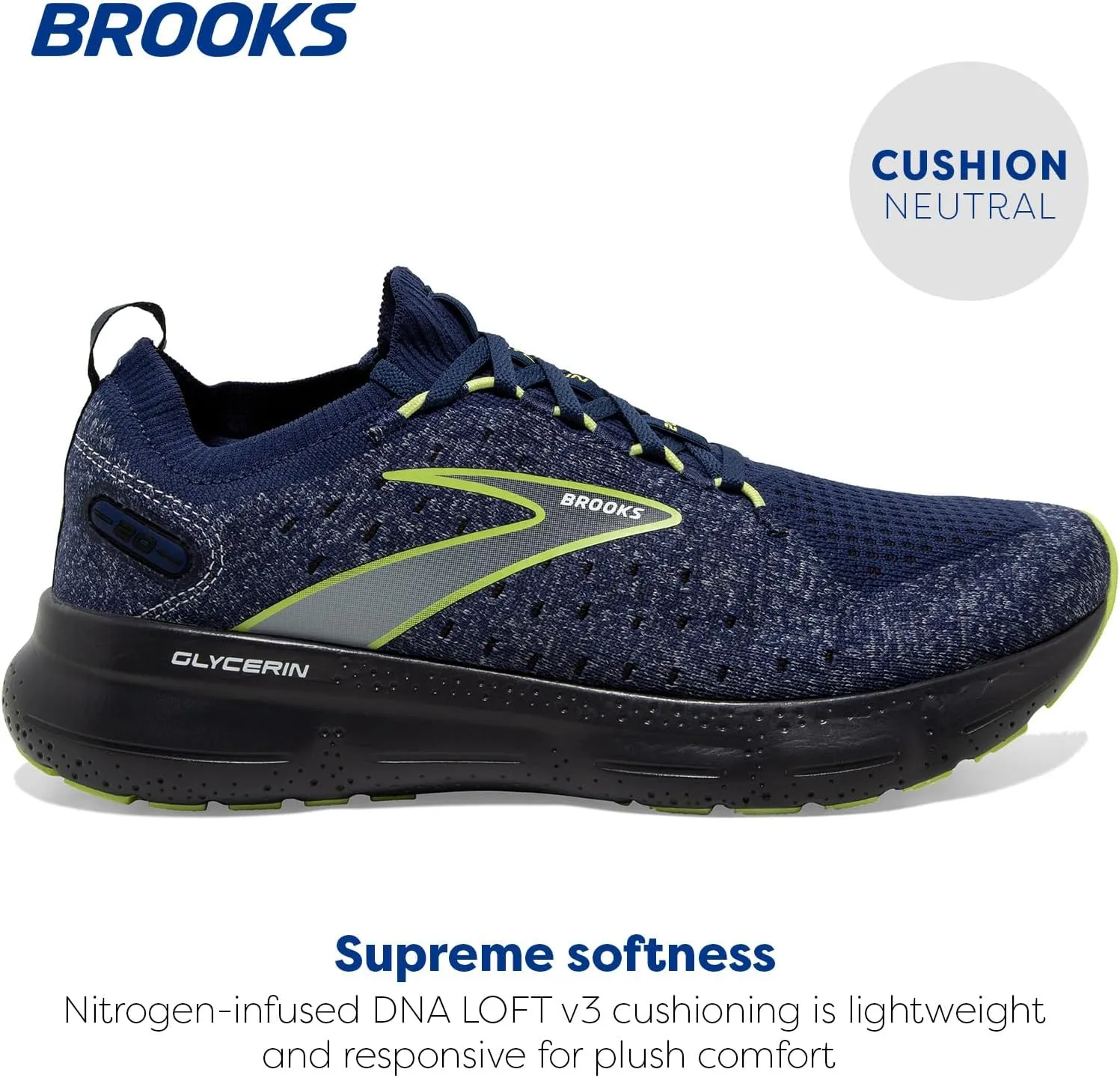 Brooks Men’s Glycerin StealthFit 20 Neutral Running Shoe