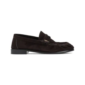 Brown Suede Leather Le Loafer