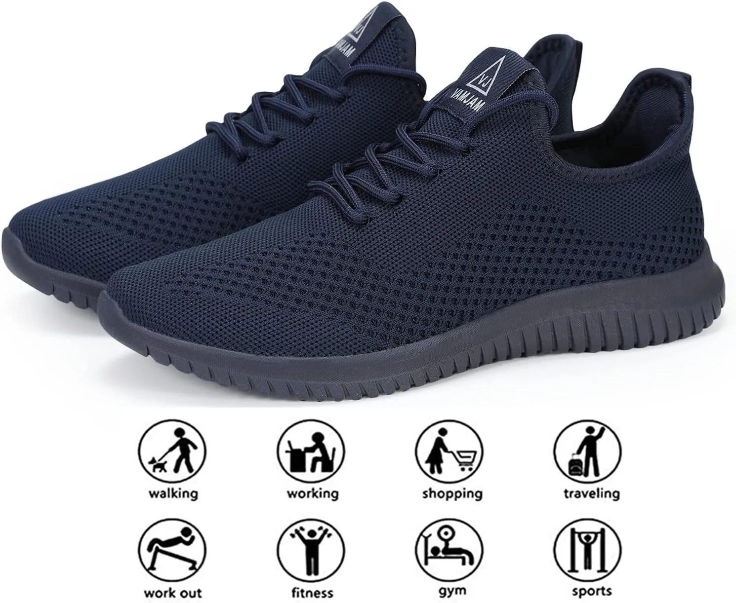 BXYJDJ Men's Running Shoes Walking Trainers Sneaker Athletic Gym Fitness Sport Shoes Lightweight Casual Working Jogging Outdoor Shoe