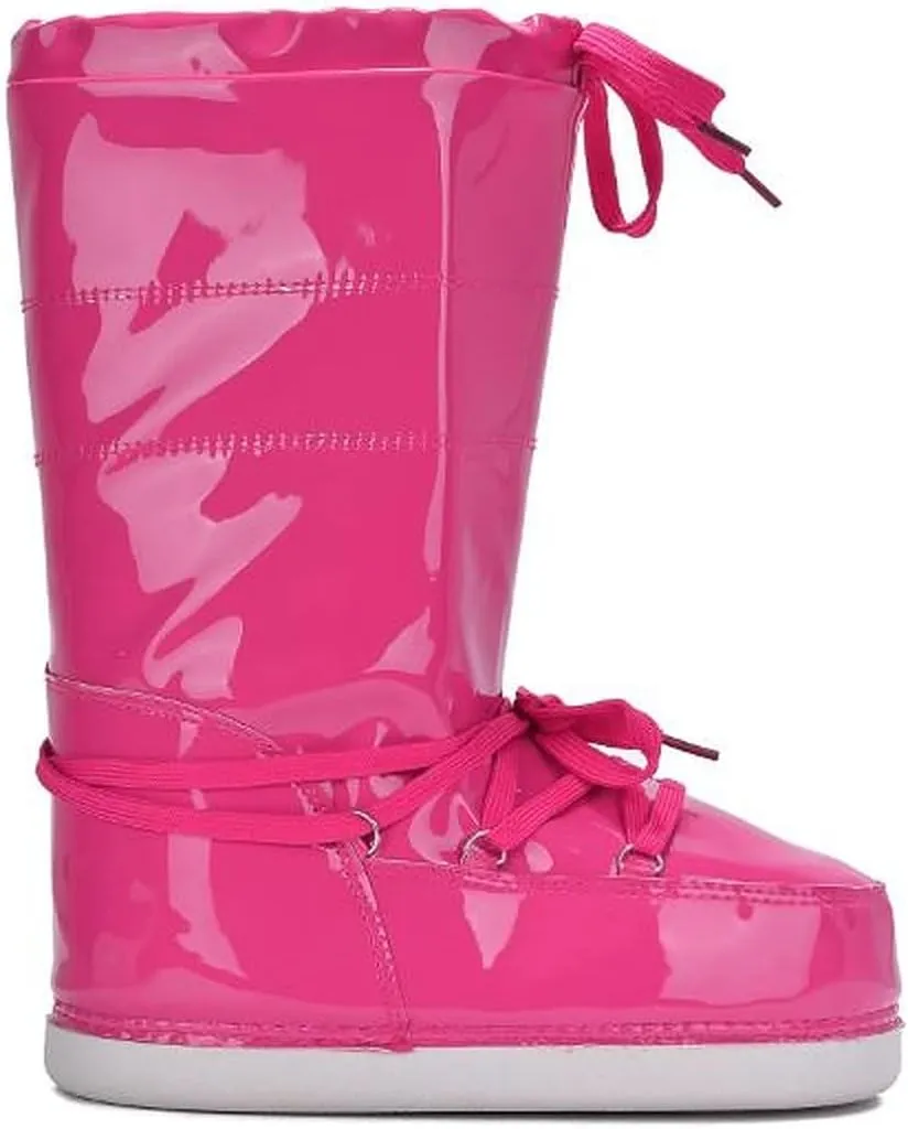 Cape Robbin Puffy Lace Up Mid Calf Cozy Winter Boots