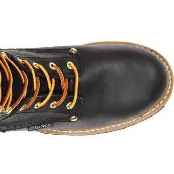 Carolina Men's Elm 8" Steel Toe Waterproof Insulated Logger Work Boot - Black - CA5823