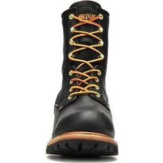 Carolina Men's Elm 8" Steel Toe Waterproof Insulated Logger Work Boot - Black - CA5823