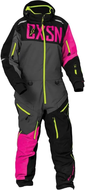 Castle X Women's Freedom G3 Monosuit (Charcoal/Pink Glo/Hi-Vis - X-Large)