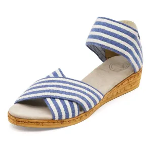 CHARLESTON SHOE PEACHTREE NAVY/WHITE STRIPE