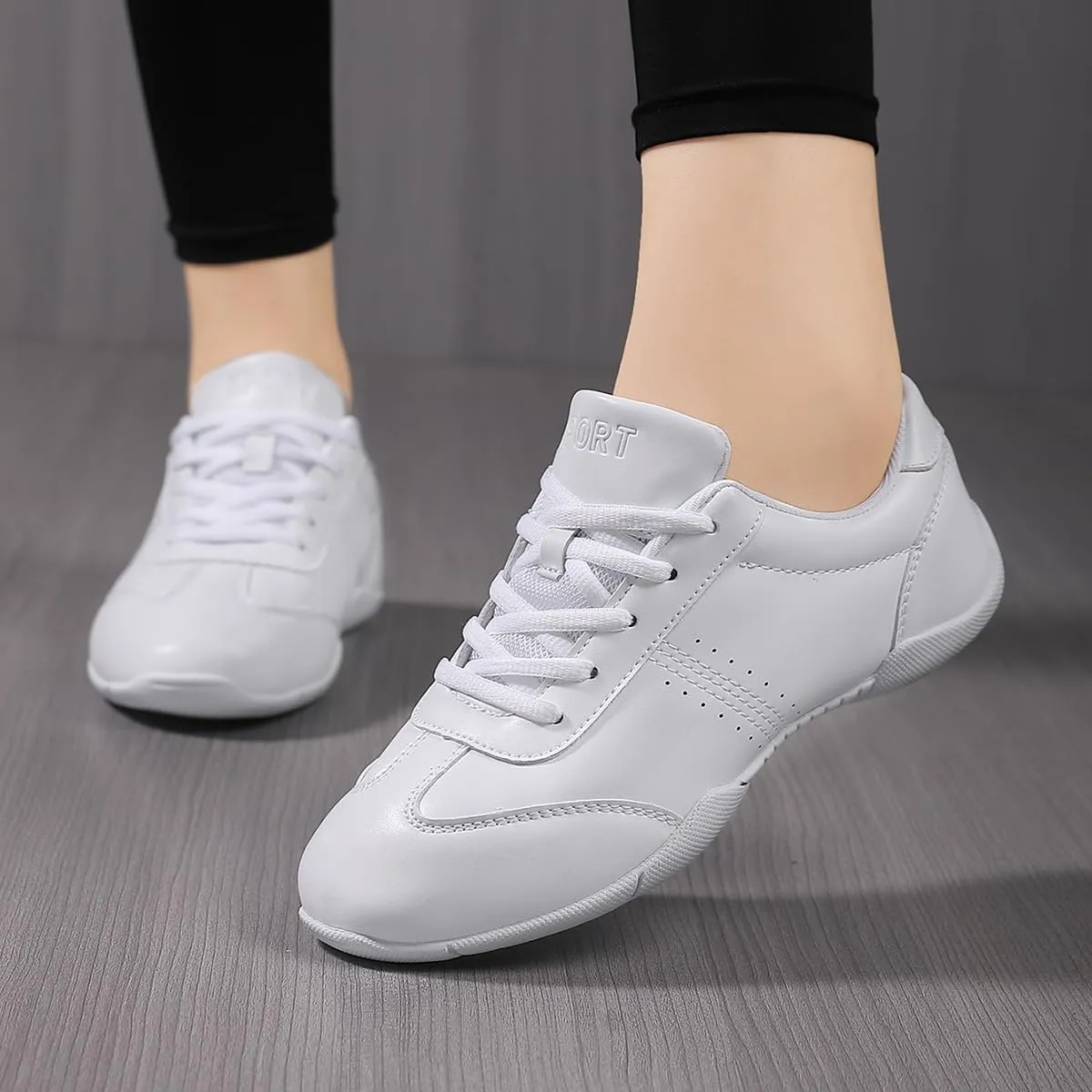 Cheer Shoes Girls Cheerleading Shoes Women Aerobic Fitness Tumbling Dance Training Sneaker Youth