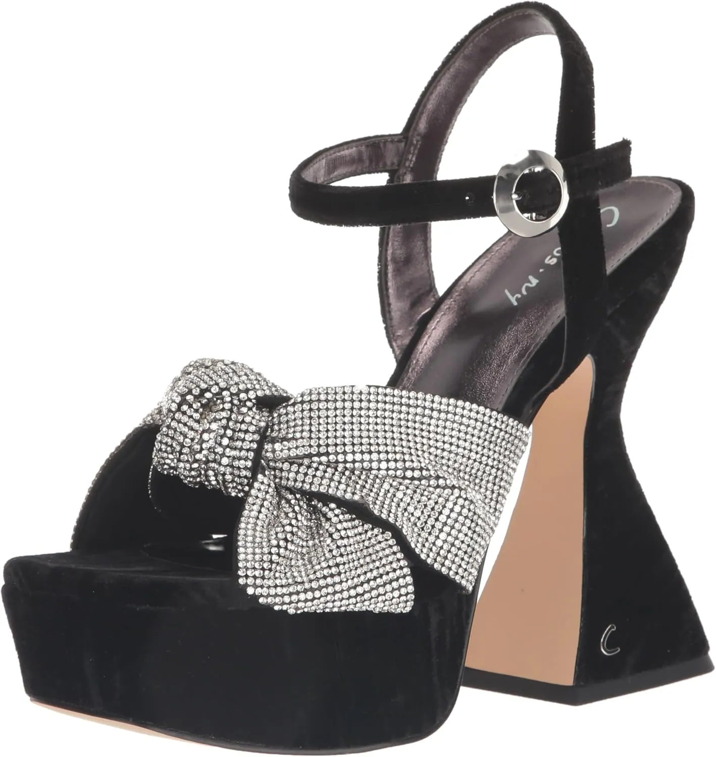 Circus NY by Sam Edelman Women's Audrea Heeled Sandal, Black Jewel, 7.5