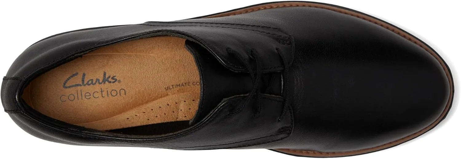 Clarks Womens Sharon Rae Lace-Up Leather Oxfords