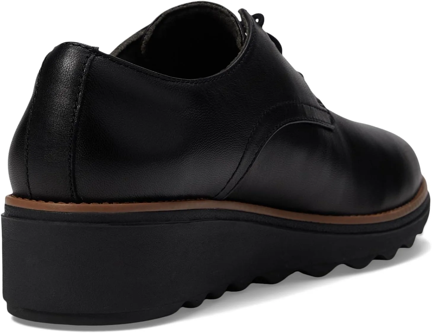 Clarks Womens Sharon Rae Lace-Up Leather Oxfords