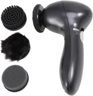 CLISPEED Leather Shoes Care Kit Electric Shoe Polisher Battery Operated Brush Boot Polish for Women Men Portable