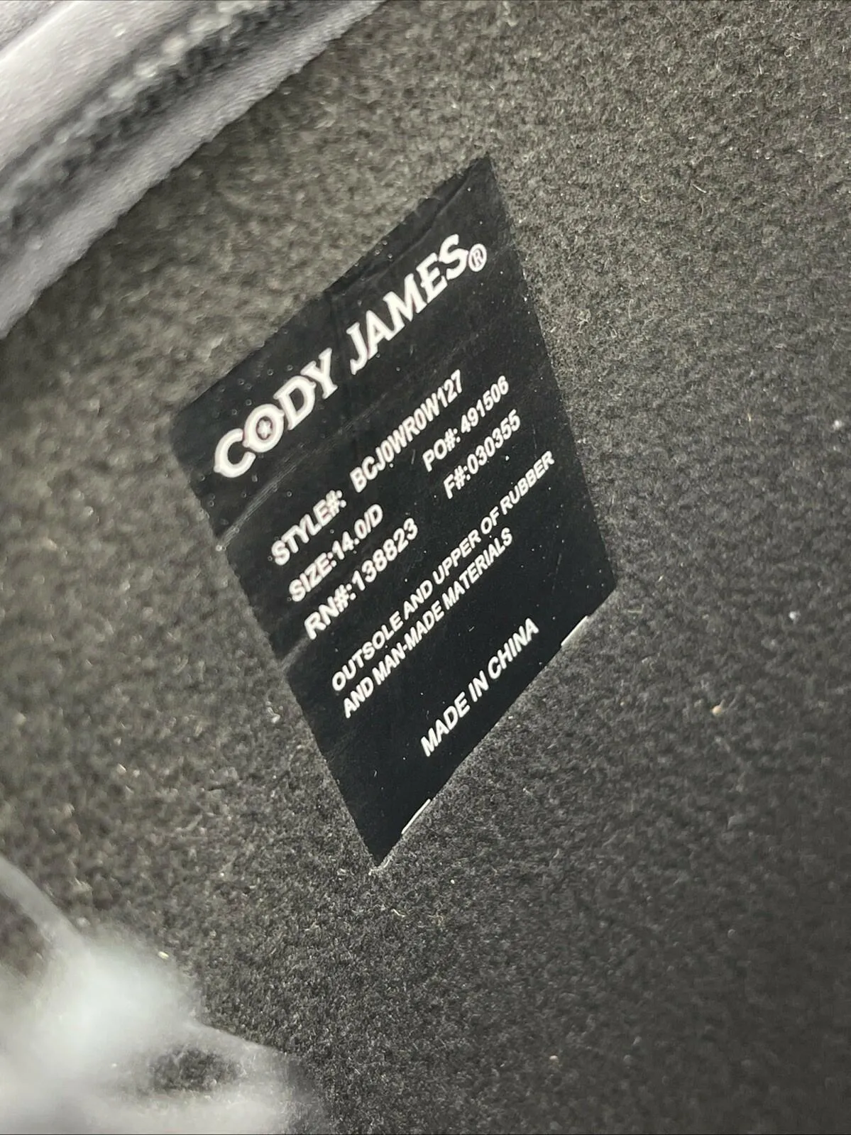 Cody James Men's Glacier Guard Insulated Rubber Boots Soft Toe Black Size 14D - Very Good