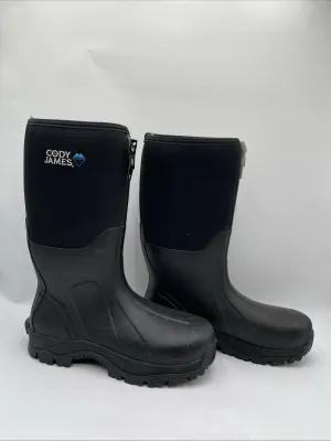 Cody James Men's Glacier Guard Insulated Rubber Boots Soft Toe Black Size 14D - Very Good