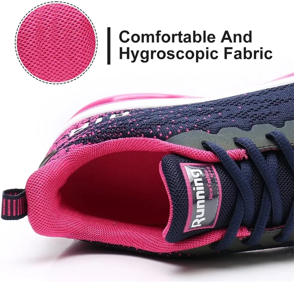Dannto Women's Lightweight Walking Sneakers Air Cushion Tennis Athletic Running Fashion Sport Shoes for Girls