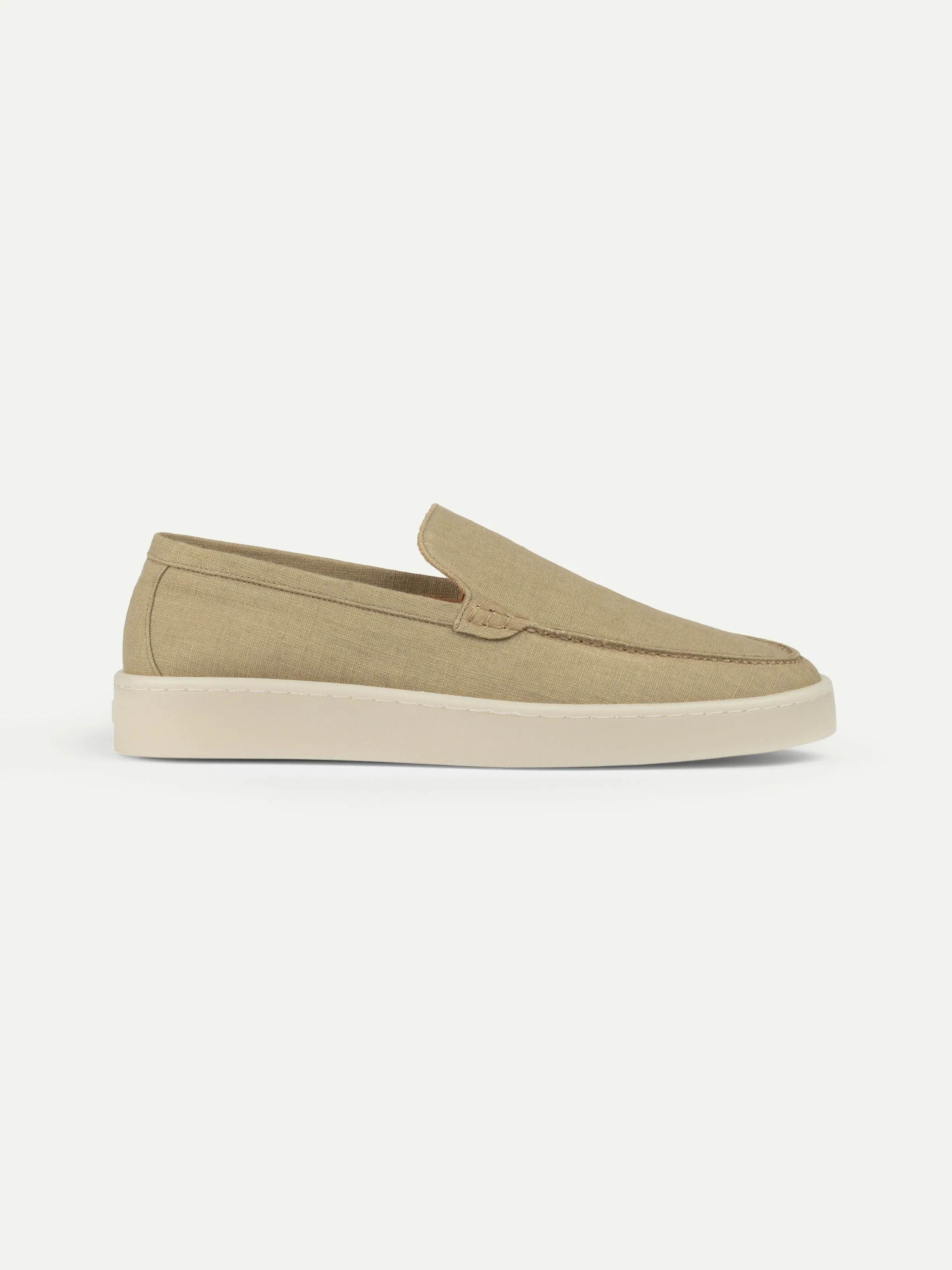 Dark Taupe Linen Urban Loafer